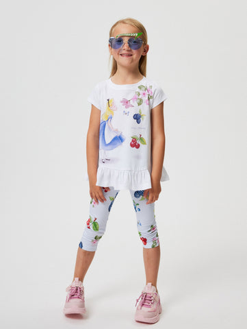 Monnalisa Girls Fruit Leggings Monnalisa Girls Fruit Leggings