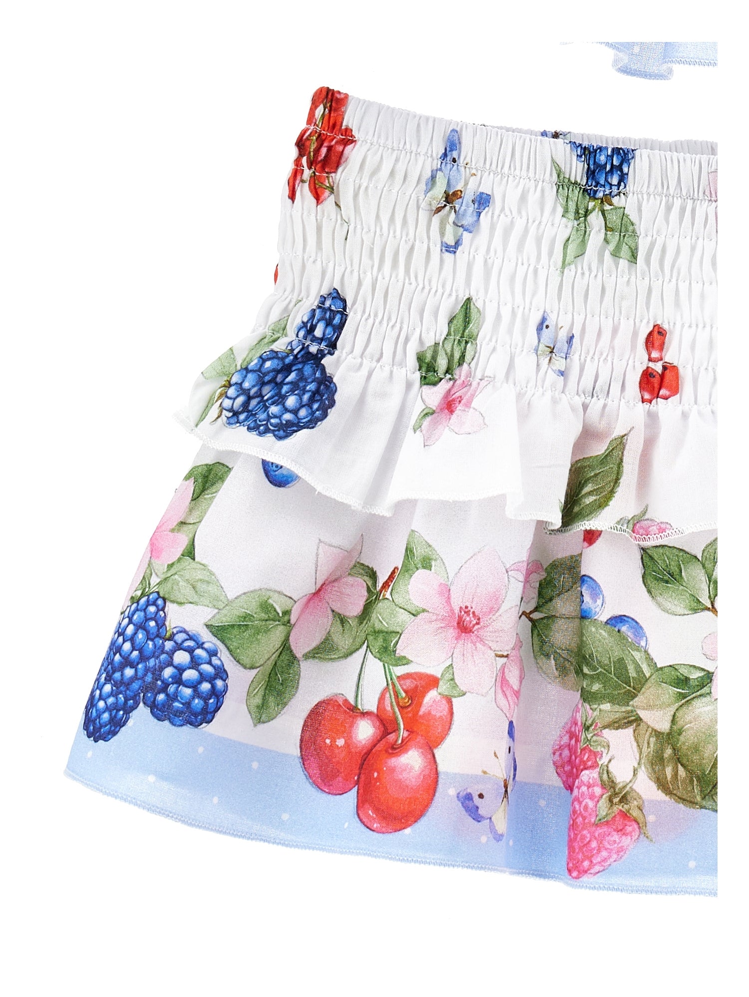 Monnalisa Girls White Fruit Beach Set Monnalisa Girls White Fruit Beach Set