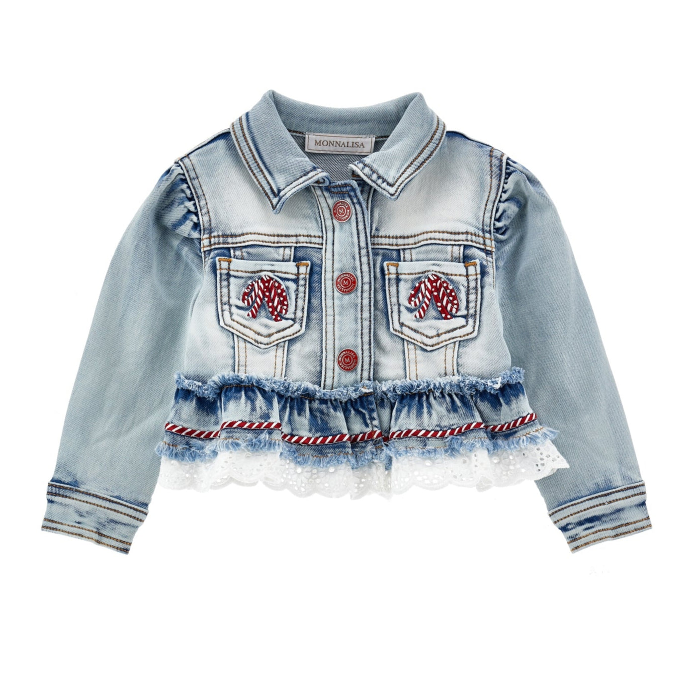 Monnalisa Girls Denim Jacket Monnalisa Girls Denim Jacket
