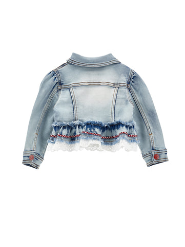 Monnalisa Girls Denim Jacket Monnalisa Girls Denim Jacket