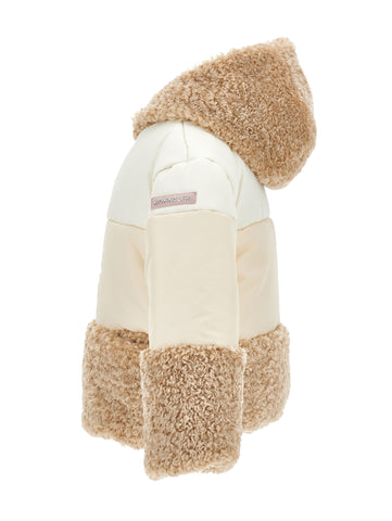 Monnalisa Girls Cream/Beige Jacket Monnalisa Girls Cream/Beige Jacket
