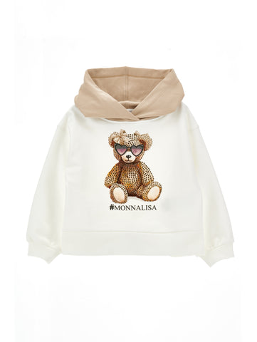 Monnalisa Girls Cream Teddy Tracksuit Monnalisa Girls Cream Teddy Tracksuit