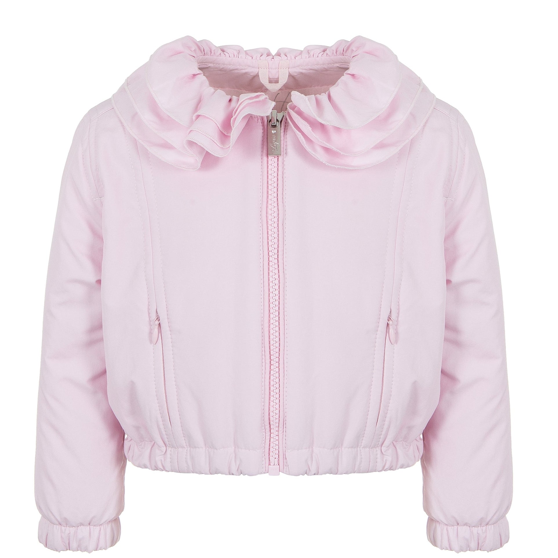 Lapin House Girls Pink Frill Jacket Lapin House Girls Pink Frill Jacket