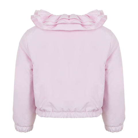 Lapin House Girls Pink Frill Jacket Lapin House Girls Pink Frill Jacket