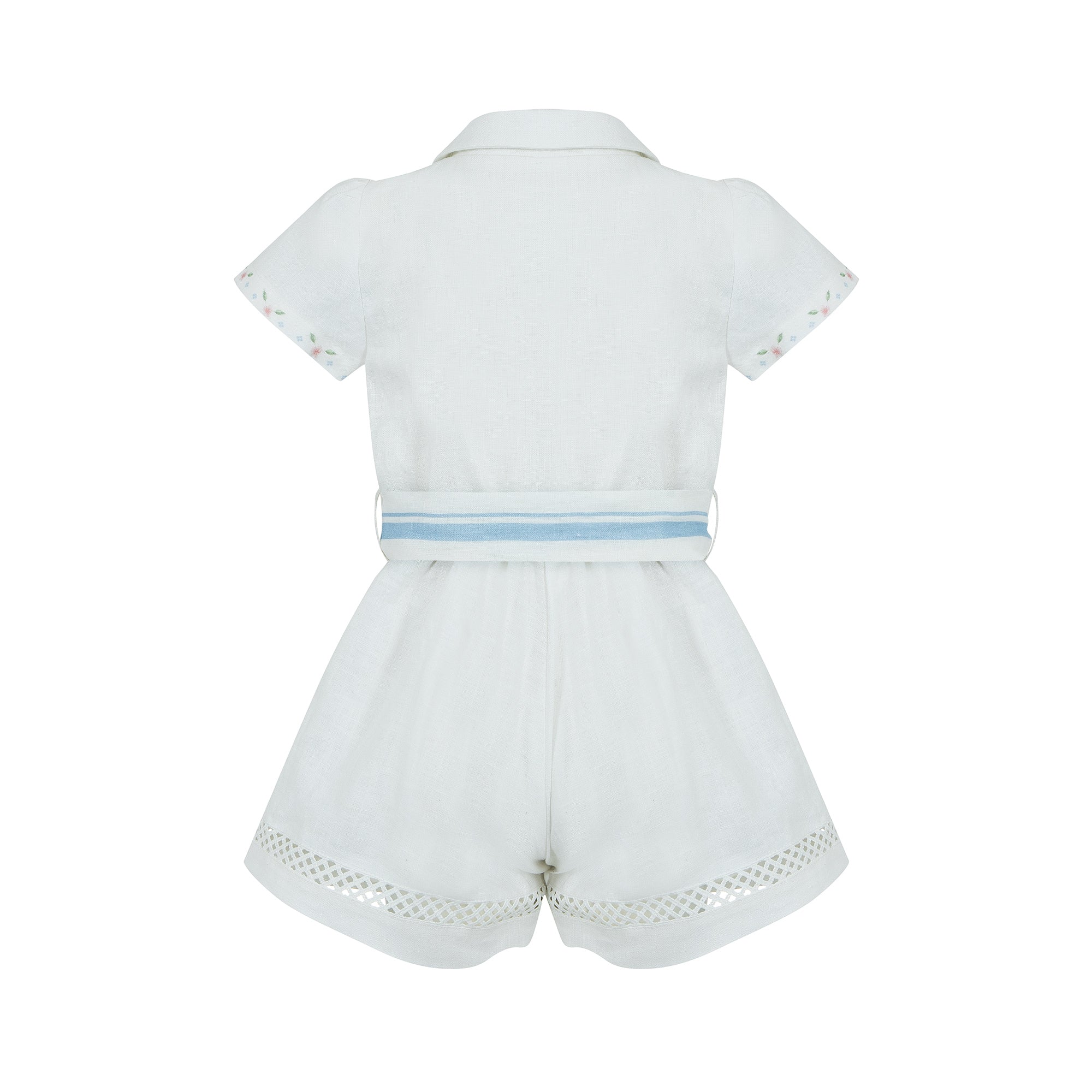 Lapin House Girls White Playsuit Lapin House Girls White Playsuit