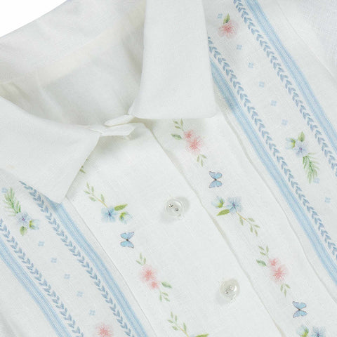 Lapin House Girls White Playsuit Lapin House Girls White Playsuit