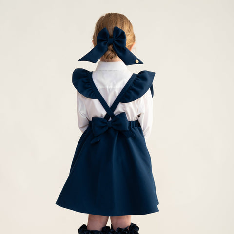 Caramelo Kids Girls Navy Pinafore Caramelo Kids Girls Navy Pinafore
