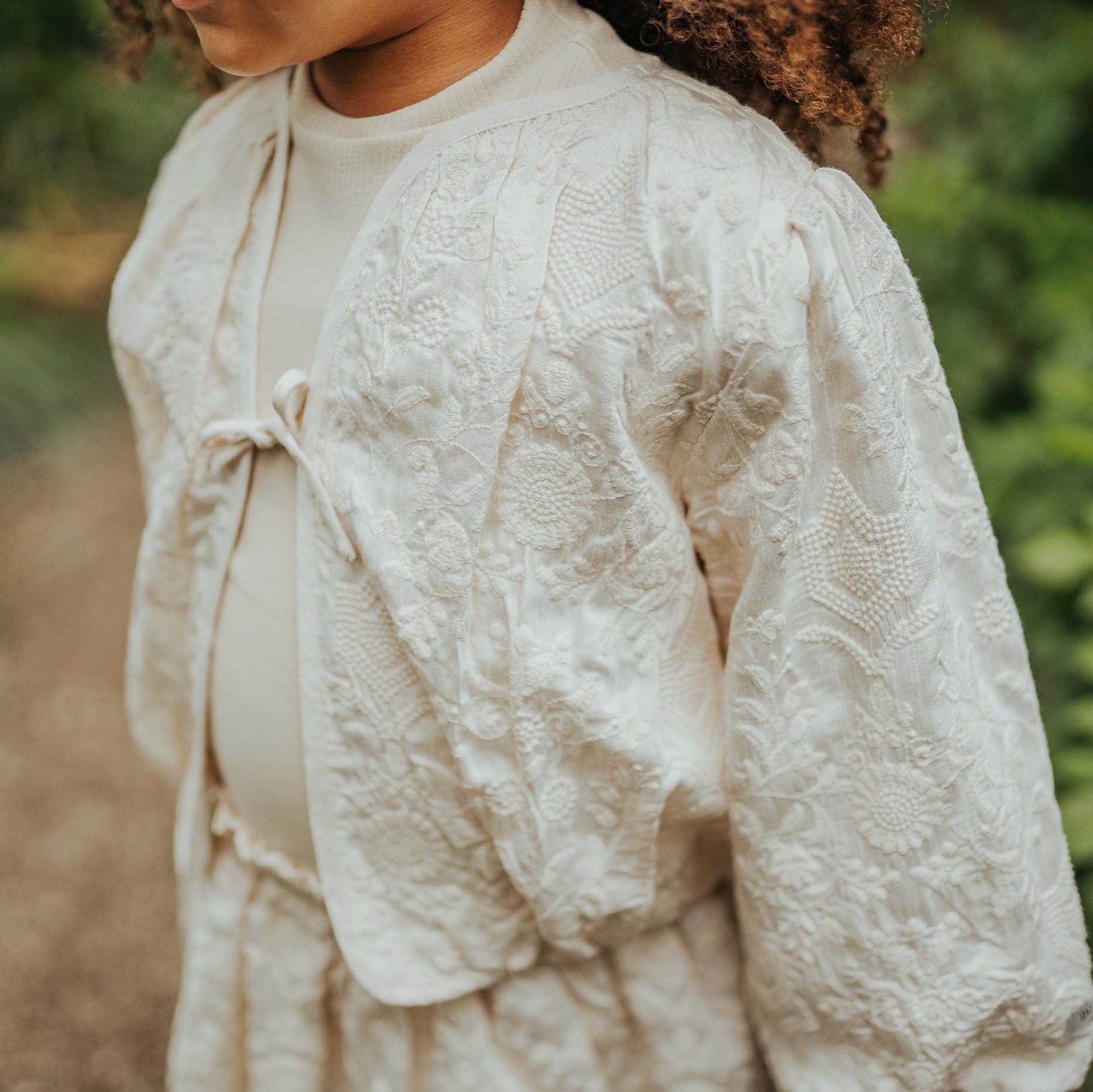 Donsje Girls Cream Jacket Donsje Girls Cream Jacket