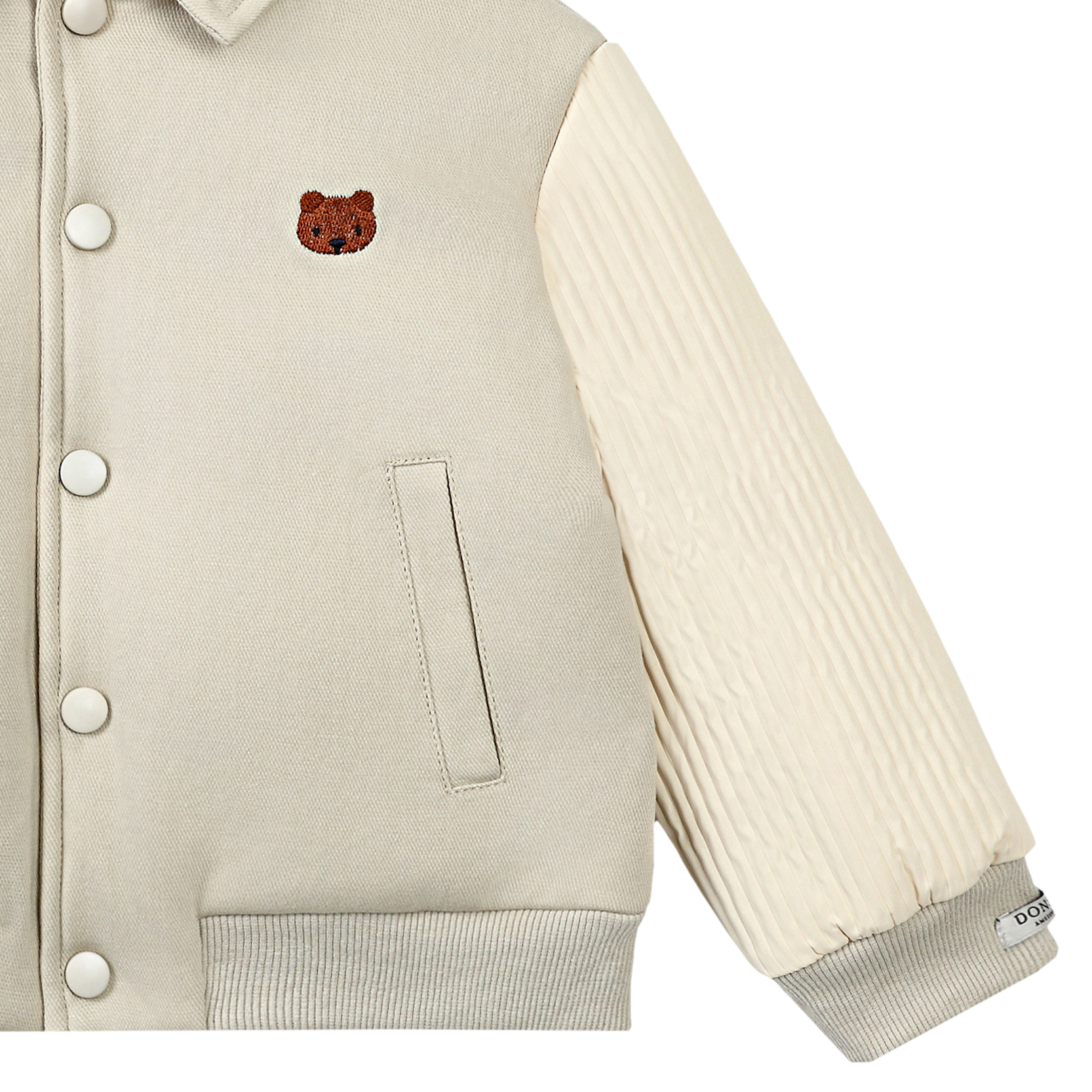 Donsje Boys Cream Bear Jacket Donsje Boys Cream Bear Jacket