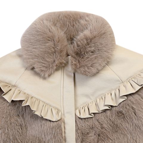 Donsje Girls Cream Teddy Elsbeth Jacket Donsje Girls Cream Teddy Elsbeth Jacket