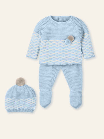 Mac Ilusion Baby Boys Blue Knitted Set Mac Ilusion Baby Boys Blue Knitted Set