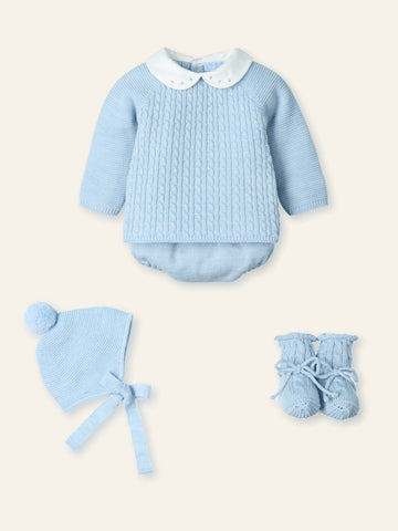 Mac Ilusion Baby Boys Blue Knitted Set Mac Ilusion Baby Boys Blue Knitted Set