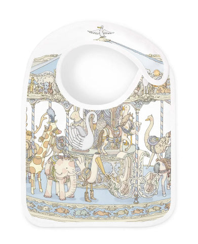 Atelier Choux Paris Blue Carousel Bib Atelier Choux Paris Blue Carousel Bib