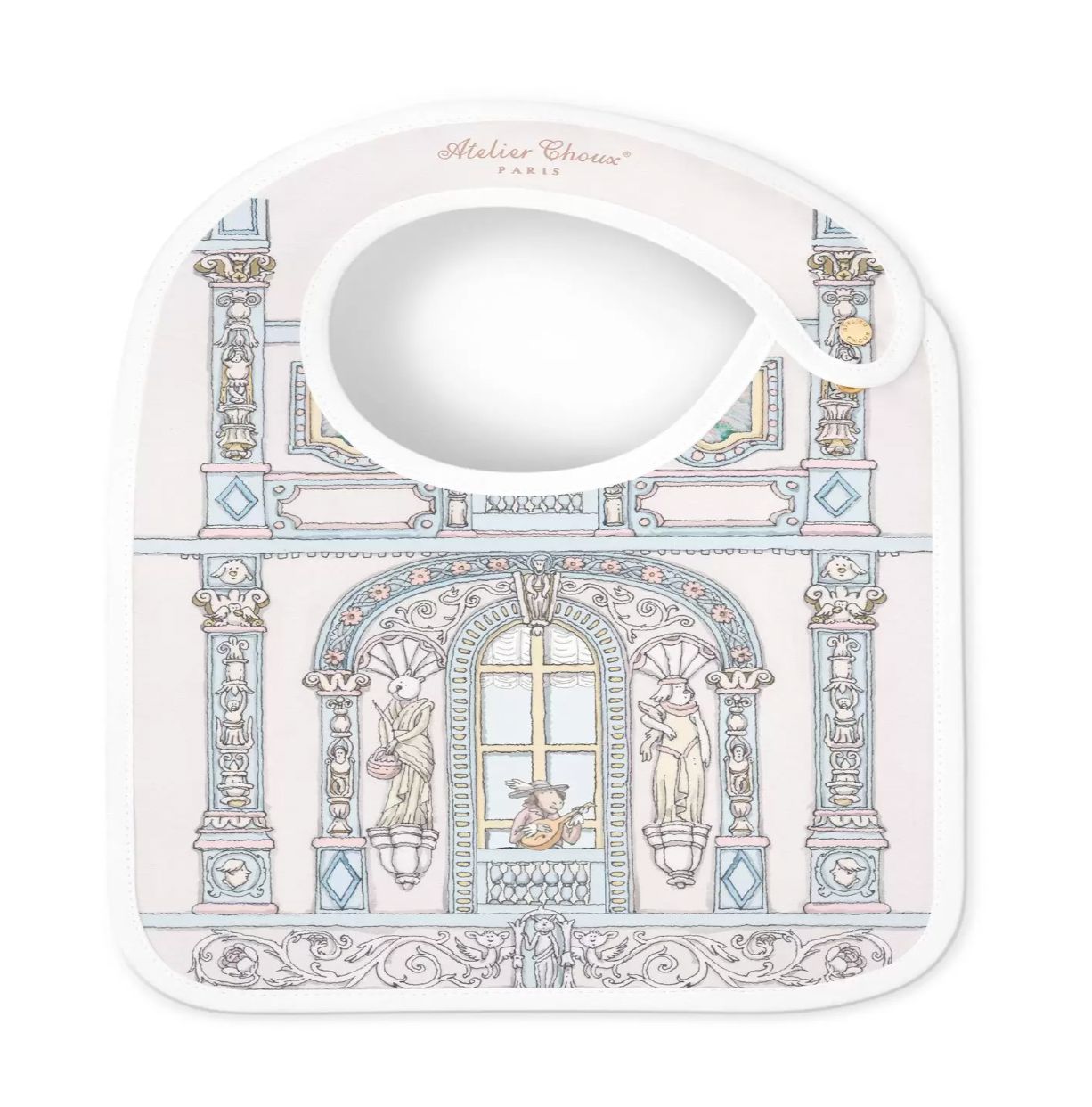 Atelier Choux Paris White Chateau Choux Bib Atelier Choux Paris White Chateau Choux Bib