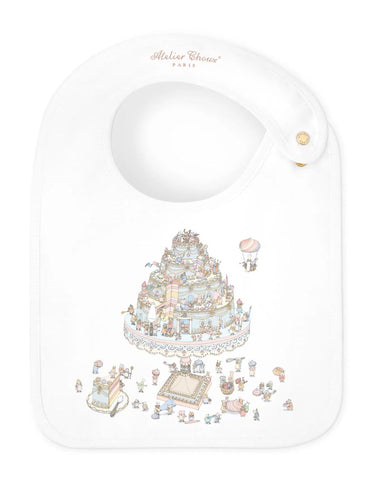 Atelier Choux Paris White Le Gateau Bib Atelier Choux Paris White Le Gateau Bib