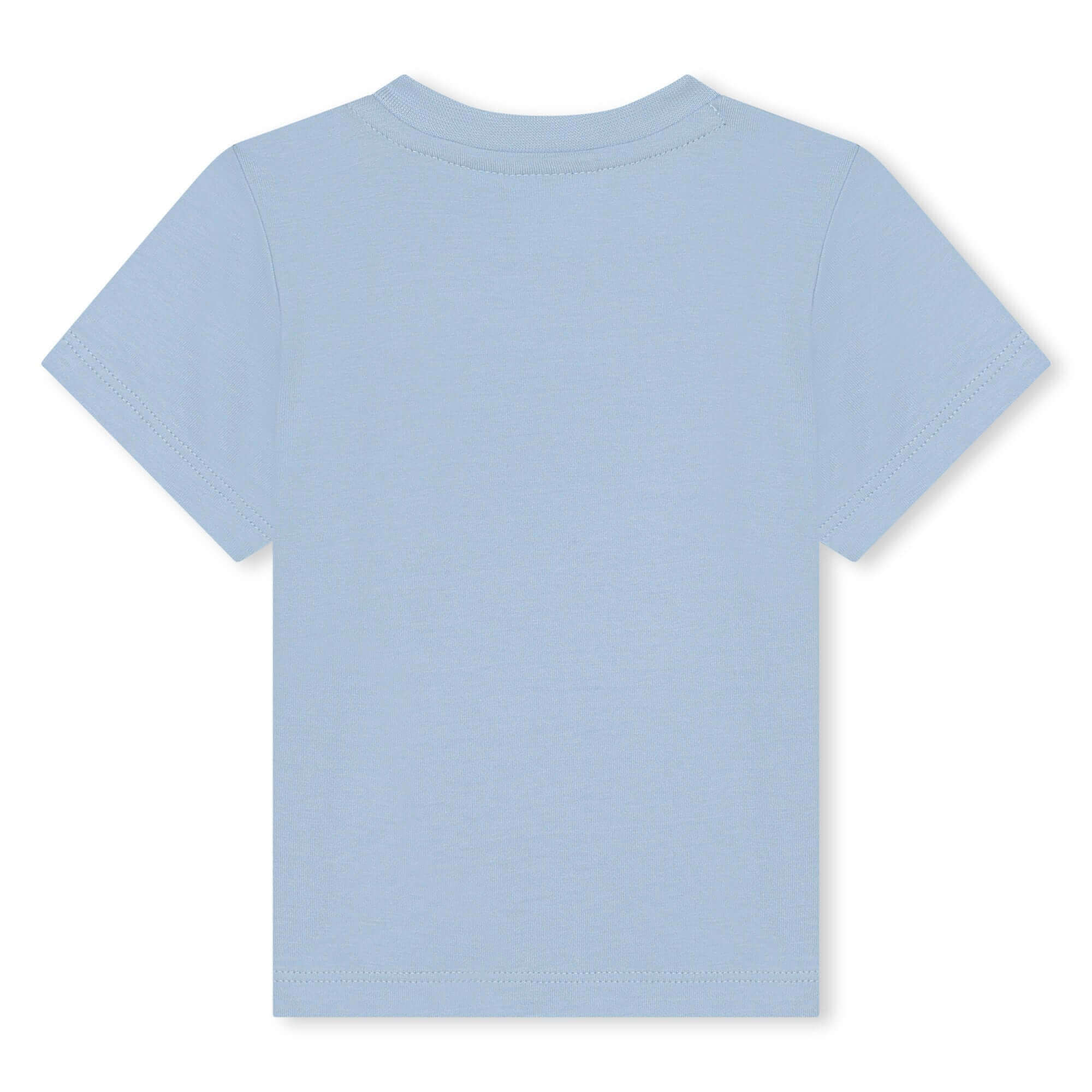 BOSS Baby Boys Blue Multi Logo Cotton T-Shirt BOSS Baby Boys Blue Multi Logo Cotton T-Shirt