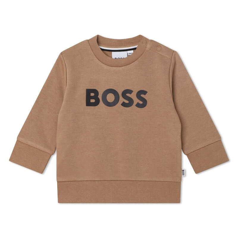 BOSS Baby Boys Camel Logo Sweatshirt BOSS Baby Boys Camel Logo Sweatshirt