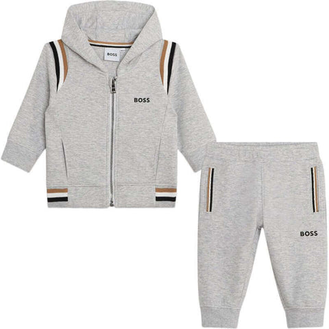 BOSS Baby Boys Grey Logo Tracksuit BOSS Baby Boys Grey Logo Tracksuit