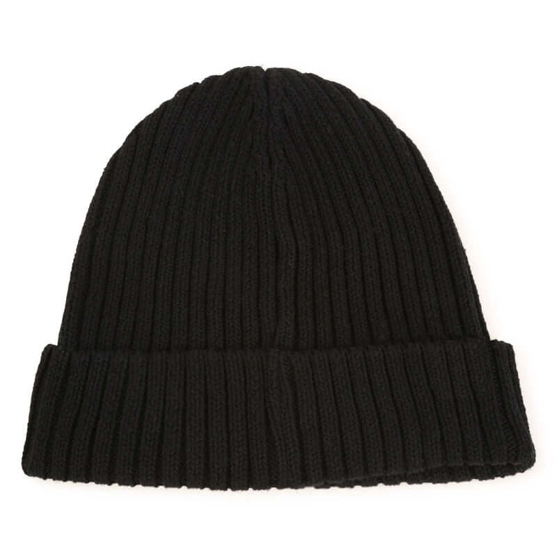 BOSS Boys Black Cotton Beanie Hat BOSS Boys Black Cotton Beanie Hat