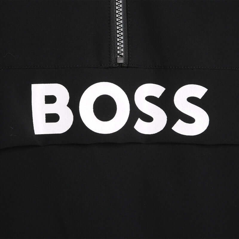 BOSS Boys Black Half Zip Sweatshirt BOSS Boys Black Half Zip Sweatshirt