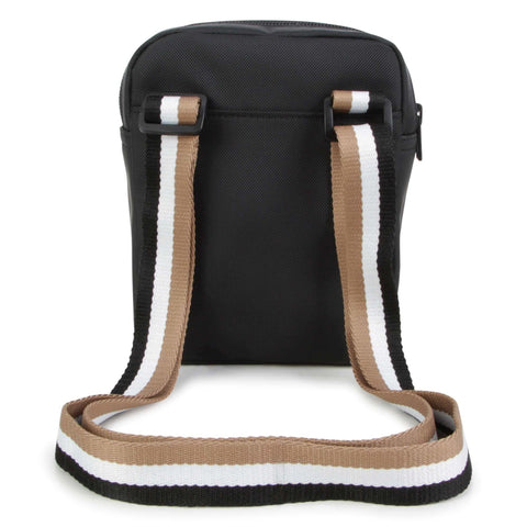 BOSS Boys Black Logo Shoulder Bag BOSS Boys Black Logo Shoulder Bag