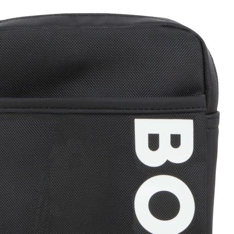 BOSS Boys Black Logo Shoulder Bag BOSS Boys Black Logo Shoulder Bag