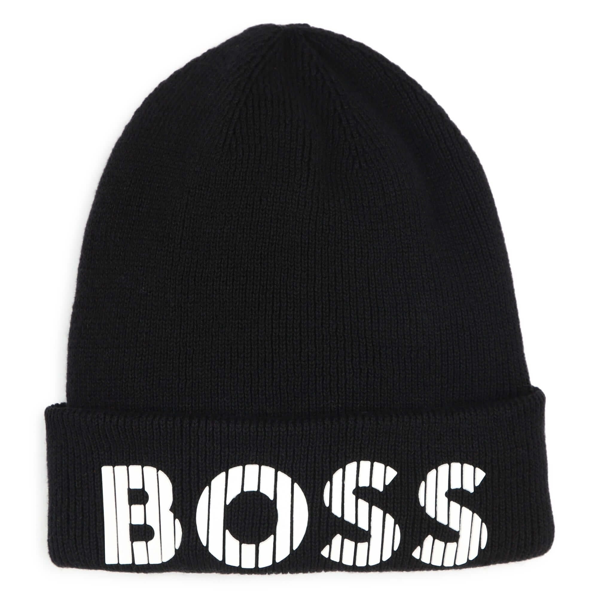 BOSS Boys Black Pull On Hat BOSS Boys Black Pull On Hat