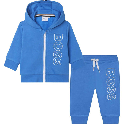 BOSS Boys Blue Logo Tracksuit BOSS Boys Blue Logo Tracksuit