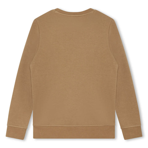 BOSS Boys Brown Logo Sweatshirt BOSS Boys Brown Logo Sweatshirt