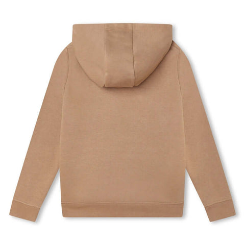 BOSS Boys Camel Hooded Logo Sweatshirt BOSS Boys Camel Hooded Logo Sweatshirt