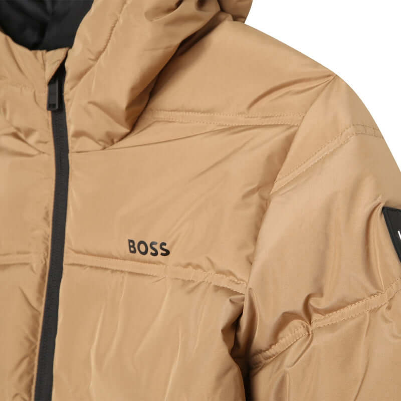 BOSS Boys Camel Puffer Jacket BOSS Boys Camel Puffer Jacket