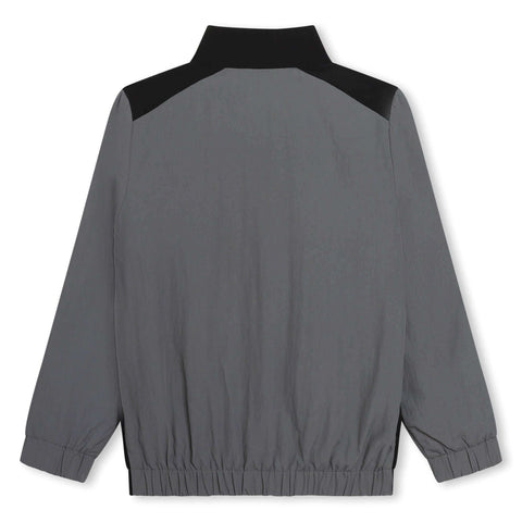 BOSS Boys Grey Block Zip Up Jacket BOSS Boys Grey Block Zip Up Jacket