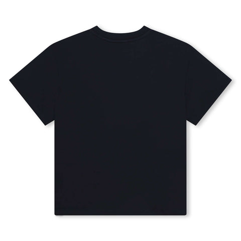 BOSS Boys Navy & Aqua Blue Short Sleeve T-Shirt BOSS Boys Navy & Aqua Blue Short Sleeve T-Shirt