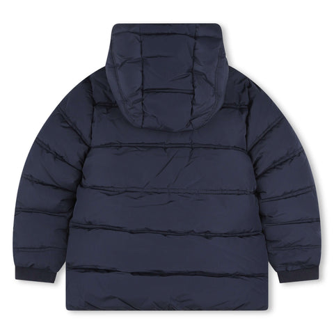BOSS Boys Navy Logo Puffer Jacket BOSS Boys Navy Logo Puffer Jacket
