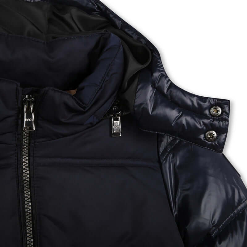 BOSS Boys Navy Puffer Coat BOSS Boys Navy Puffer Coat