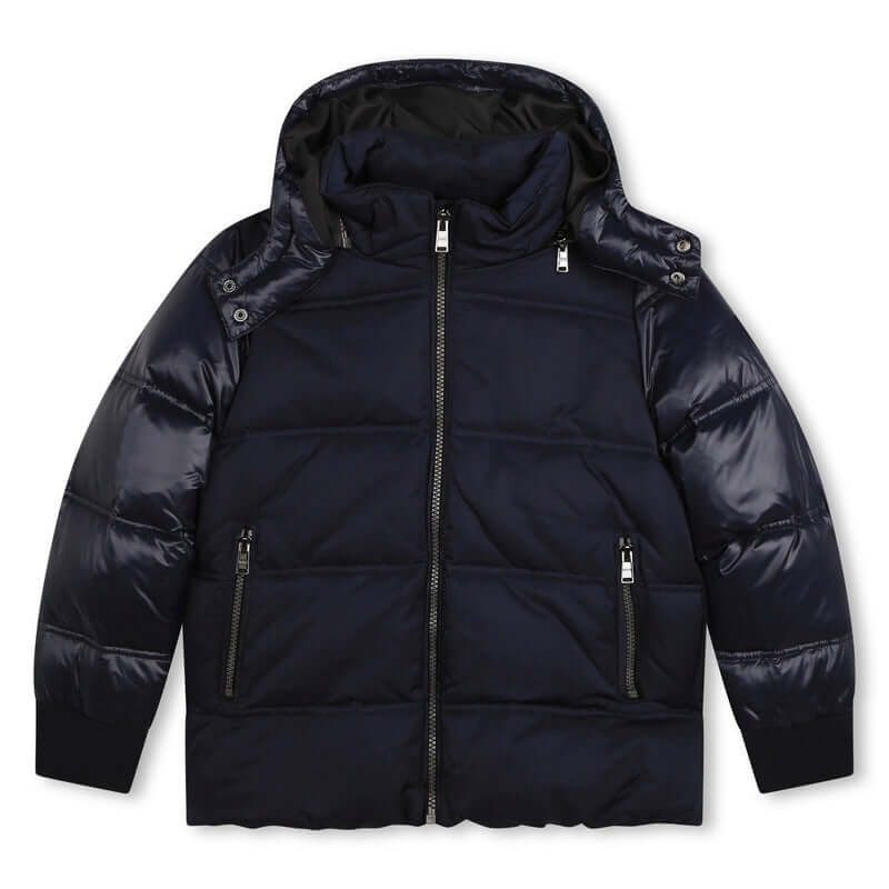 BOSS Boys Navy Puffer Coat BOSS Boys Navy Puffer Coat