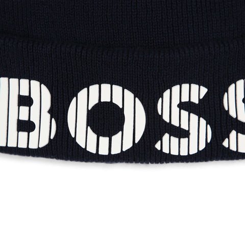 BOSS Boys Navy Pull On Hat BOSS Boys Navy Pull On Hat