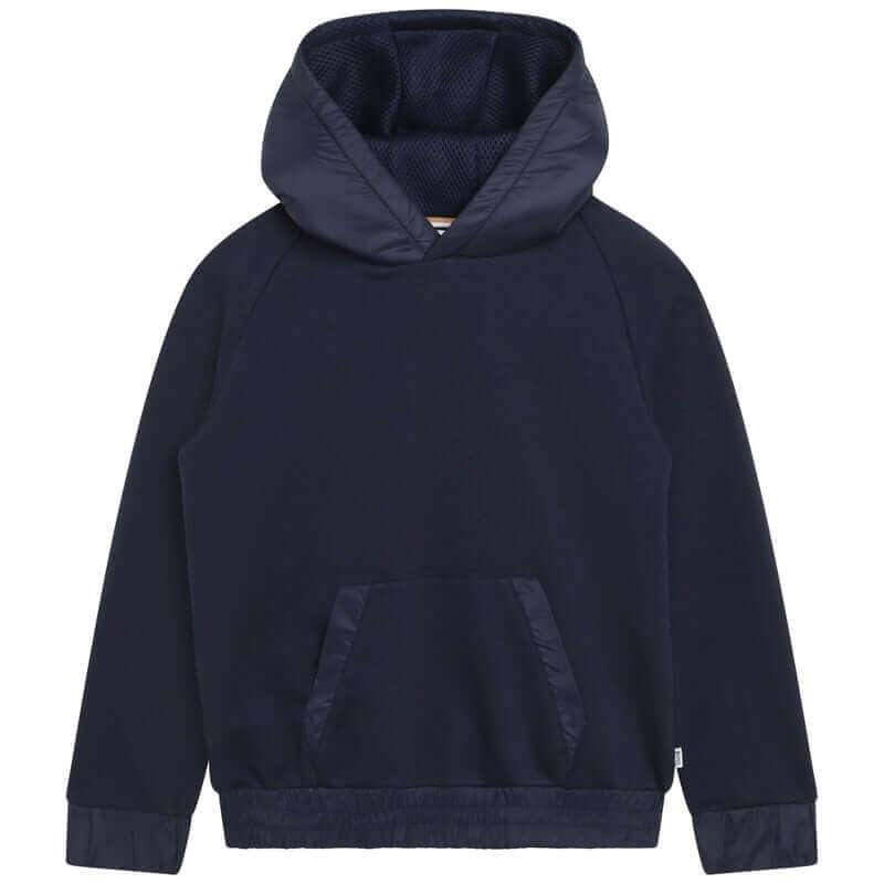 BOSS Boys Navy Pull Over Hoodie BOSS Boys Navy Pull Over Hoodie