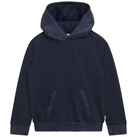BOSS Boys Navy Pull Over Hoodie BOSS Boys Navy Pull Over Hoodie