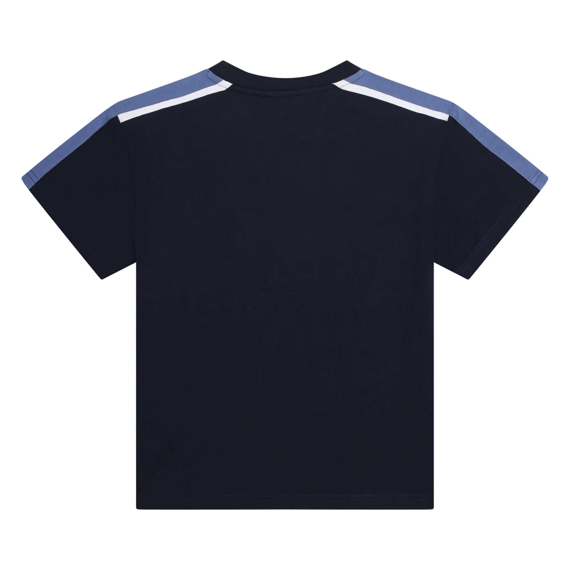 BOSS Boys Navy Side Logo Short Sleeve T-Shirt BOSS Boys Navy Side Logo Short Sleeve T-Shirt