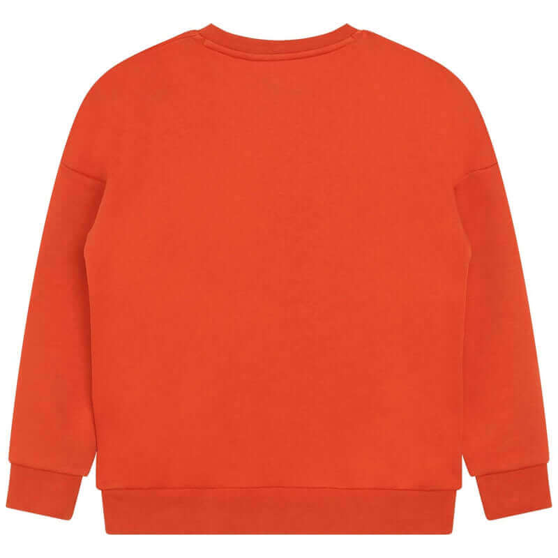 BOSS Boys Orange Side Logo Sweatshirt BOSS Boys Orange Side Logo Sweatshirt