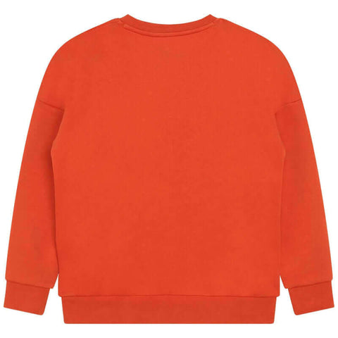 BOSS Boys Orange Side Logo Sweatshirt BOSS Boys Orange Side Logo Sweatshirt
