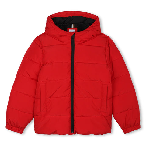 BOSS Boys Red Puffer Jacket BOSS Boys Red Puffer Jacket