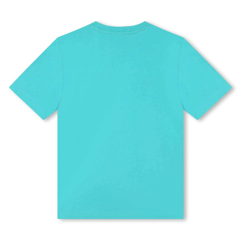 BOSS Boys Turqoise Logo Cotton T-shirt BOSS Boys Turqoise Logo Cotton T-shirt