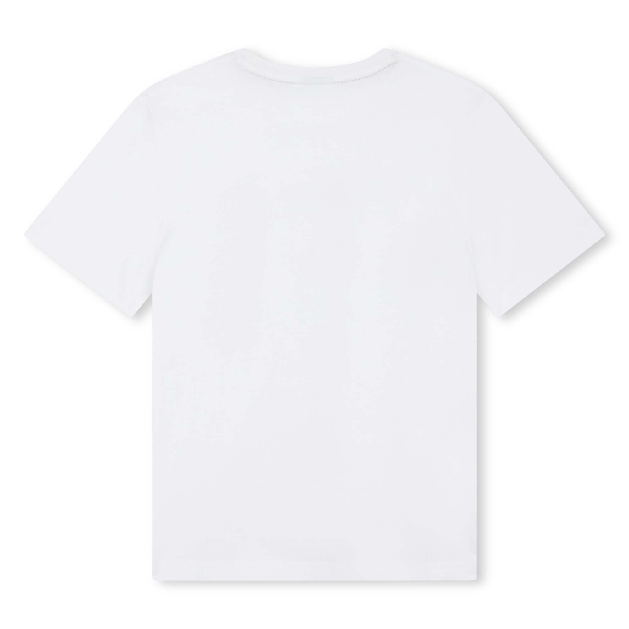 BOSS Boys White Logo Cotton Short Sleeve T-Shirt BOSS Boys White Logo Cotton Short Sleeve T-Shirt