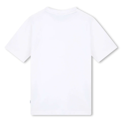 BOSS Boys White Logo Short Sleeve T-Shirt BOSS Boys White Logo Short Sleeve T-Shirt