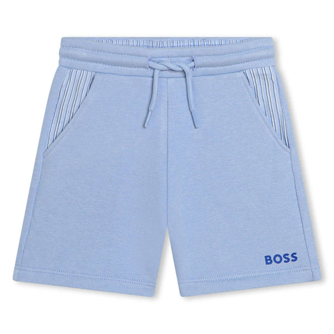 BOSS Boys White & Pale Blue Short Set BOSS Boys White & Pale Blue Short Set