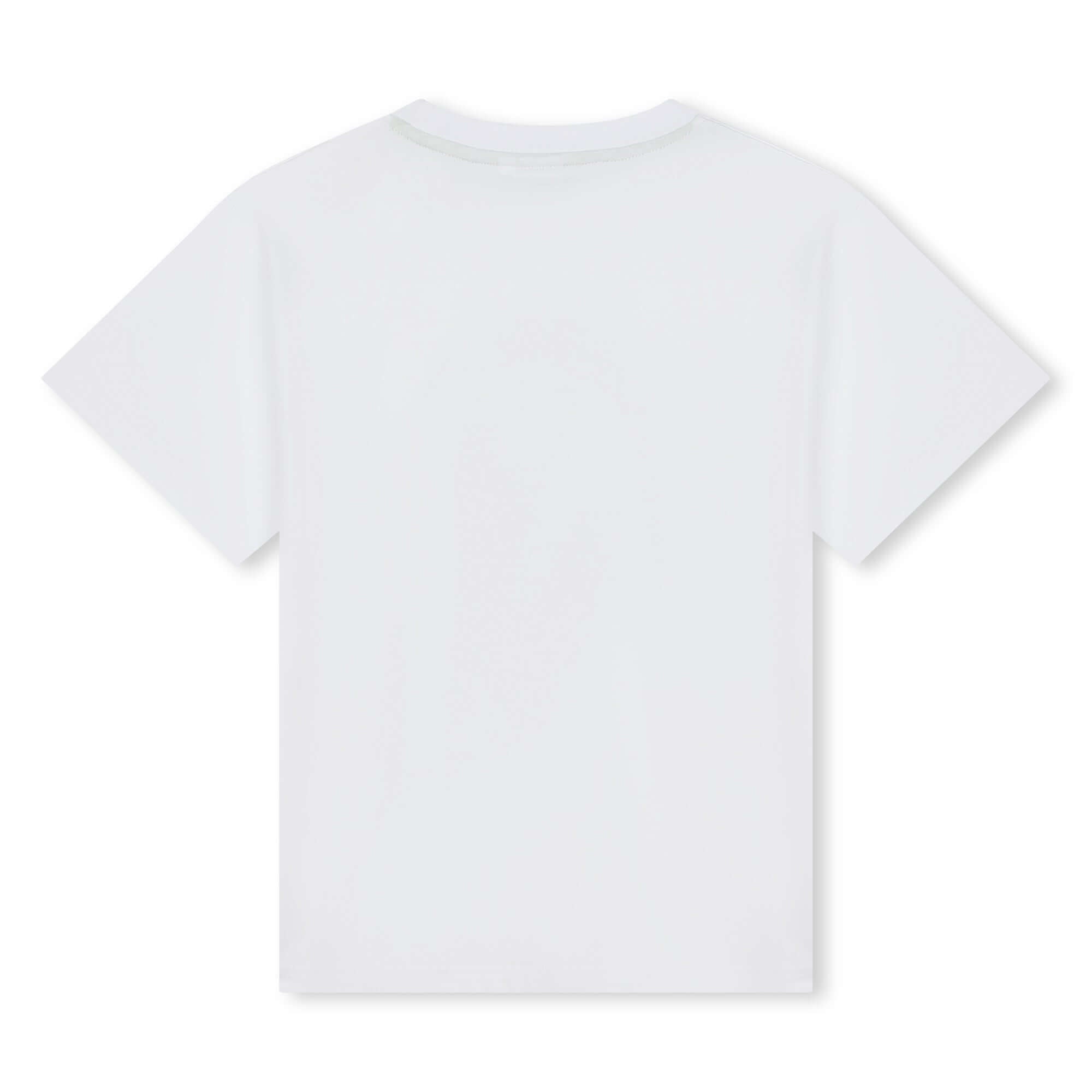 BOSS Boys White Techno Print Short Sleeve T-Shirt BOSS Boys White Techno Print Short Sleeve T-Shirt