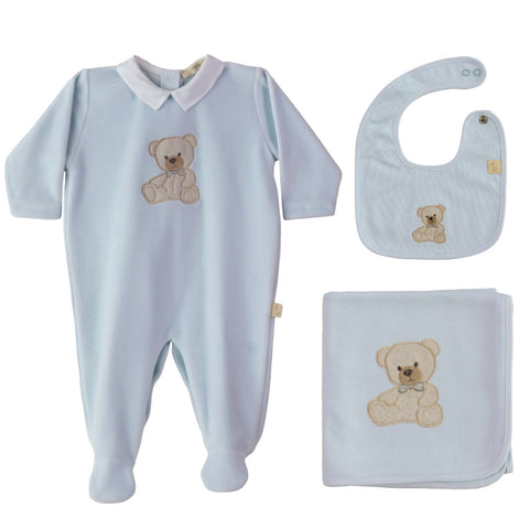 Baby Gi Baby Boy Teddy 3 Piece Set Baby Gi Baby Boy Teddy 3 Piece Set