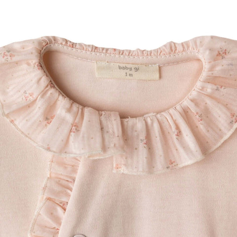 Baby Gi Baby Girls Peach Floral Baby Set Baby Gi Baby Girls Peach Floral Baby Set
